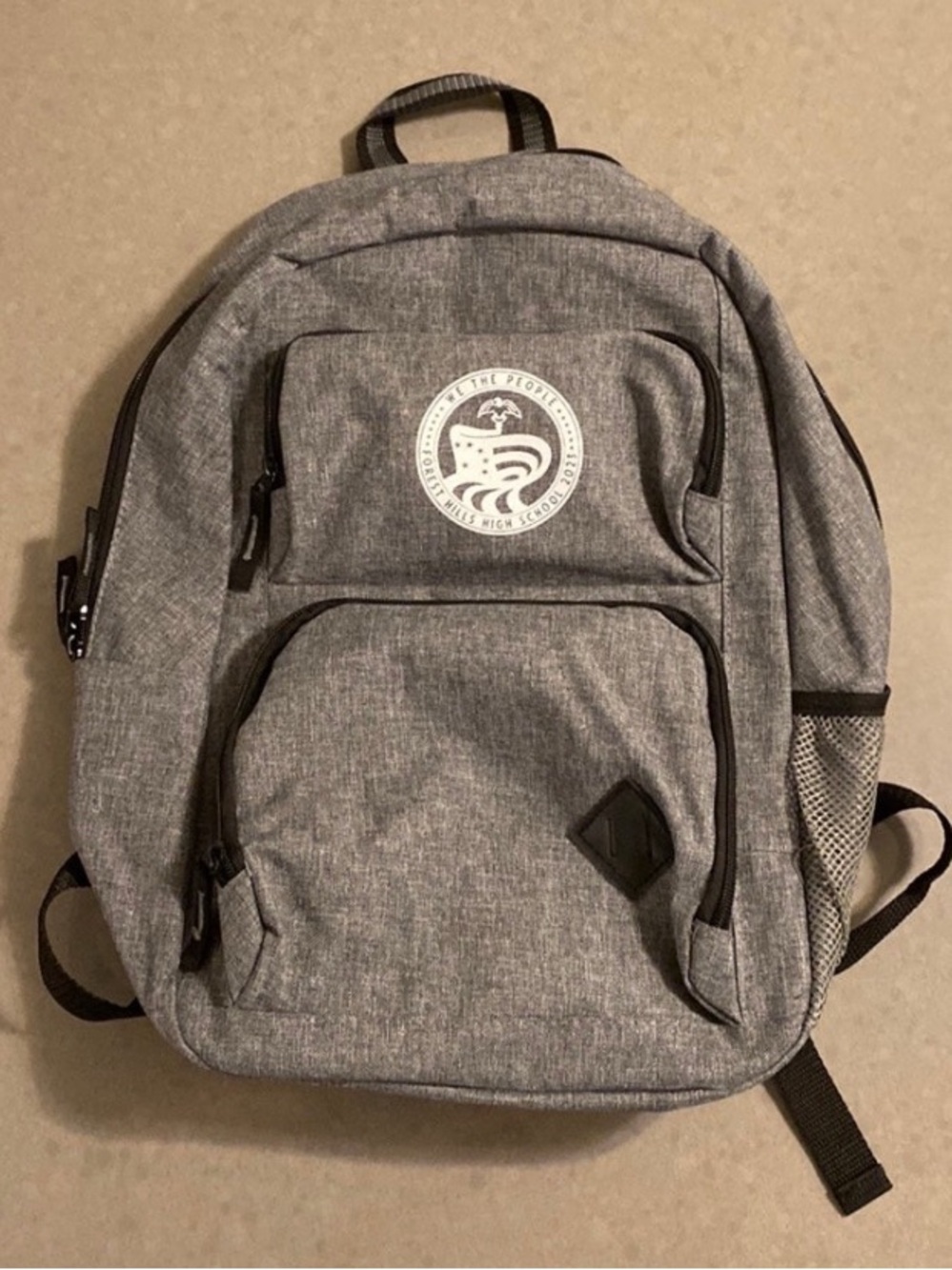 Gray Waterproof Backpack - Picture 1 of 7